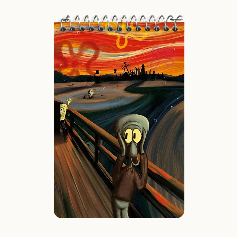 دفتر یادداشت 50 برگ خندالو طرح باب اسفنجی کد F4089