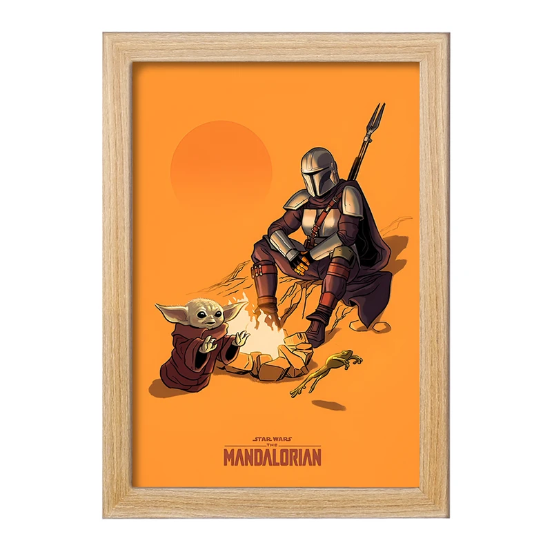 تابلو خندالو طرح مندلورین (The Mandalorian) کد F13753