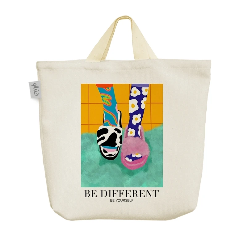 ساک خرید خندالو مدل Be Different Be Yourself کد H2448
