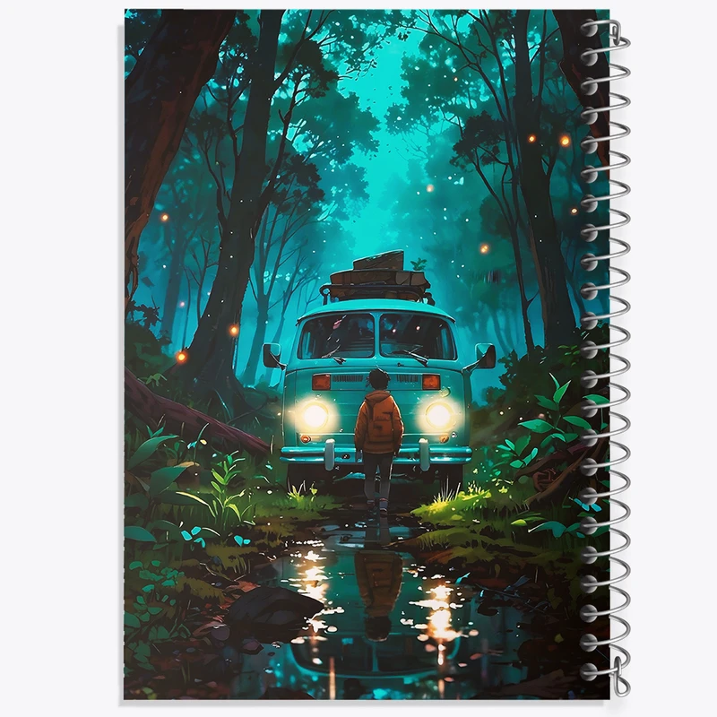 دفتر نقاشی 50 برگ خندالو طرح منظره جنگل کد F4766