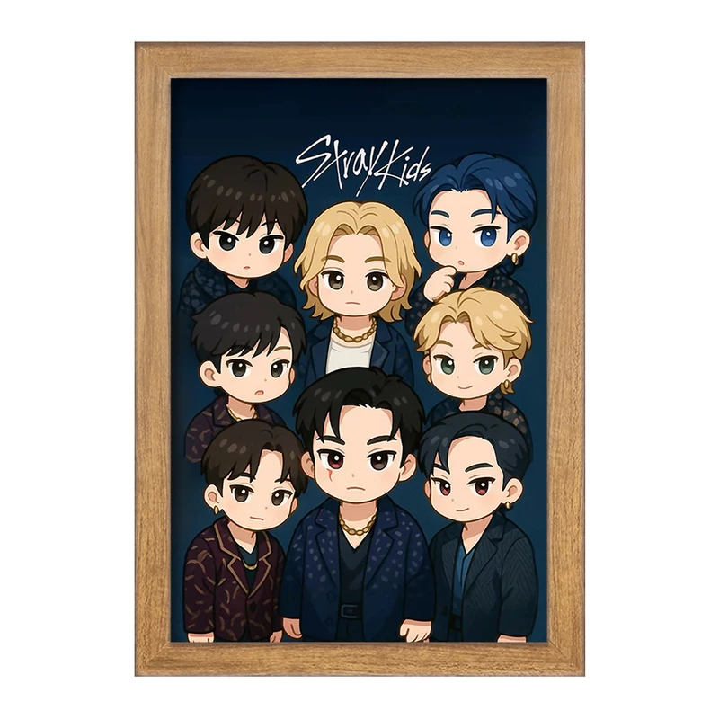 تابلو خندالو طرح استری کیدز (Stray Kids) کد F13329