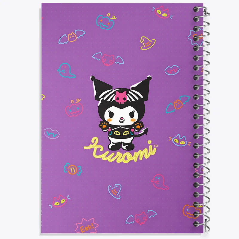 دفتر مشق 100 برگ خندالو طرح کرومی (Kuromi) کد N9046