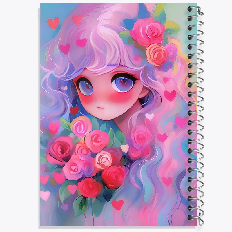 دفتر مشق 50 برگ خندالو طرح دخترانه کد N7126