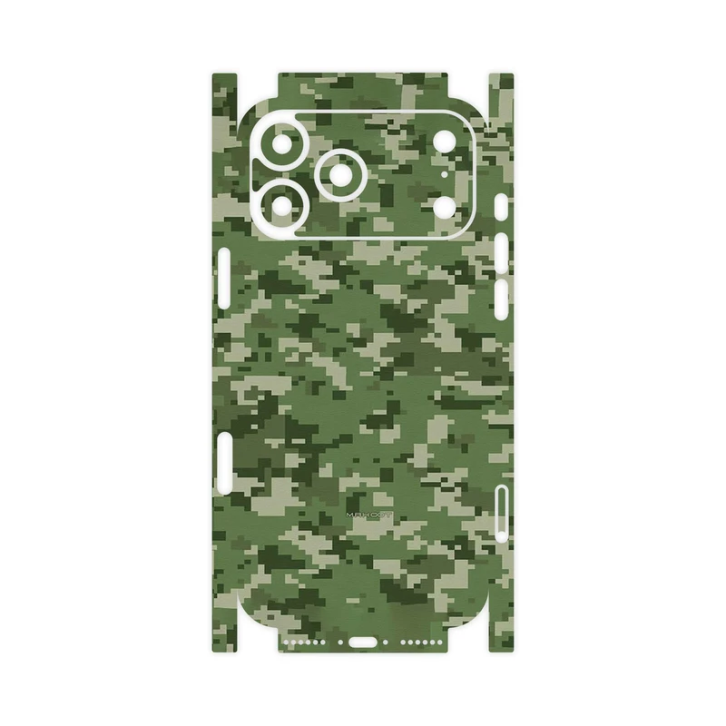 برچسب پوششی ماهوت مدل Army_Green_Pixel-FullSkin مناسب برای گوشی موبایل اپل iPhone 17 Pro Max