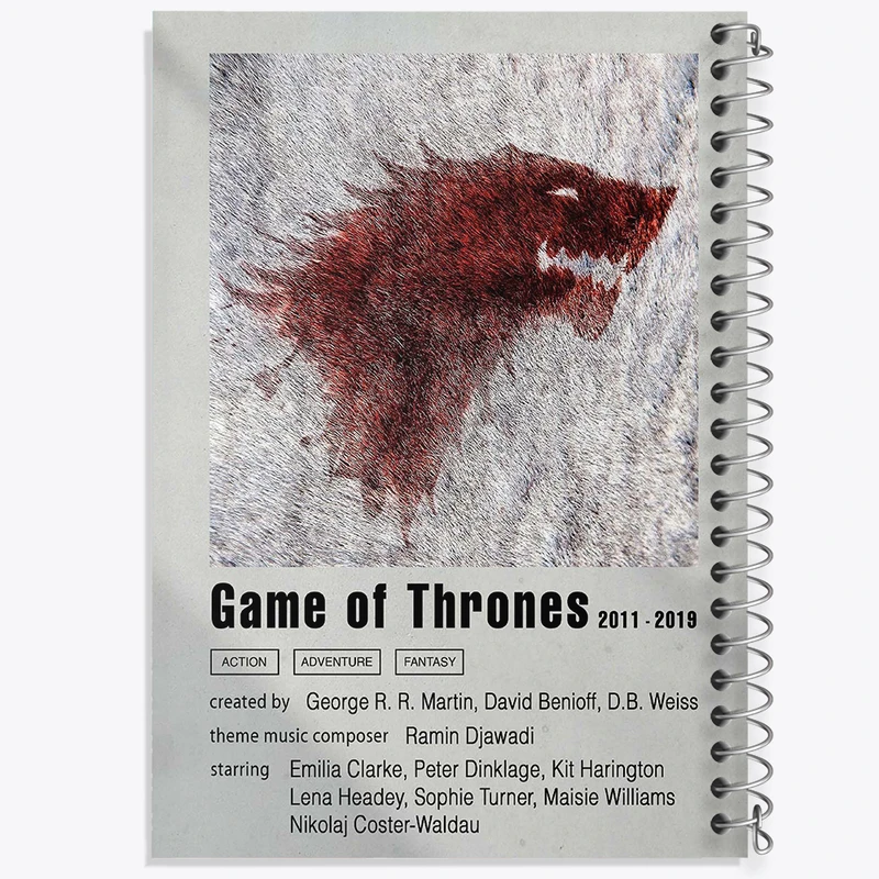 دفتر مشق 100 برگ خندالو طرح گیم اف ترونز (Game of Thrones) کد F11276