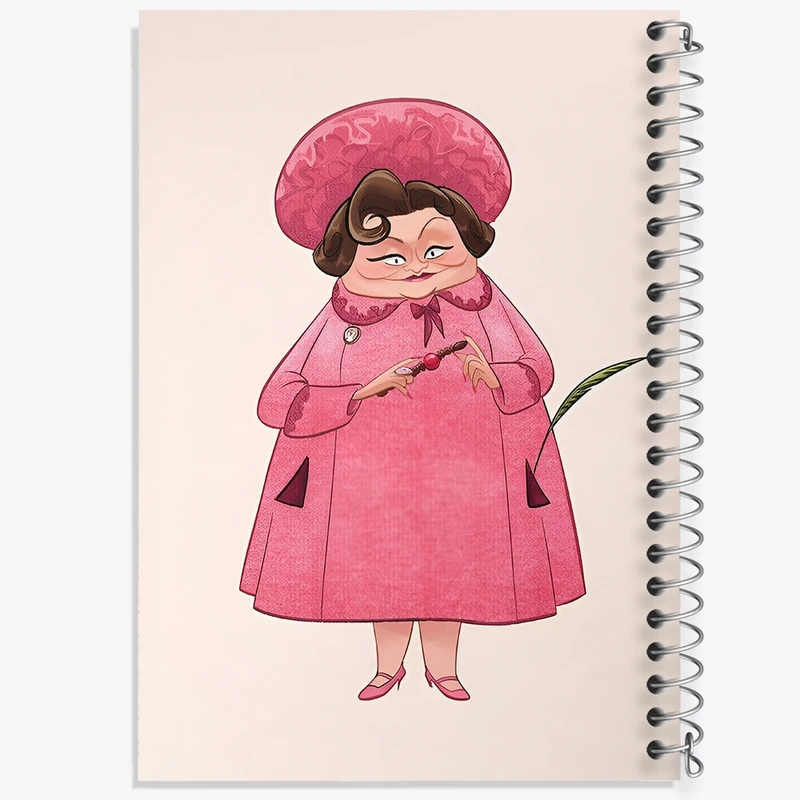 دفتر طراحی 50 برگ خندالو طرح دلوریس آمبریج هری پاتر (Harry Potter) کد N2459