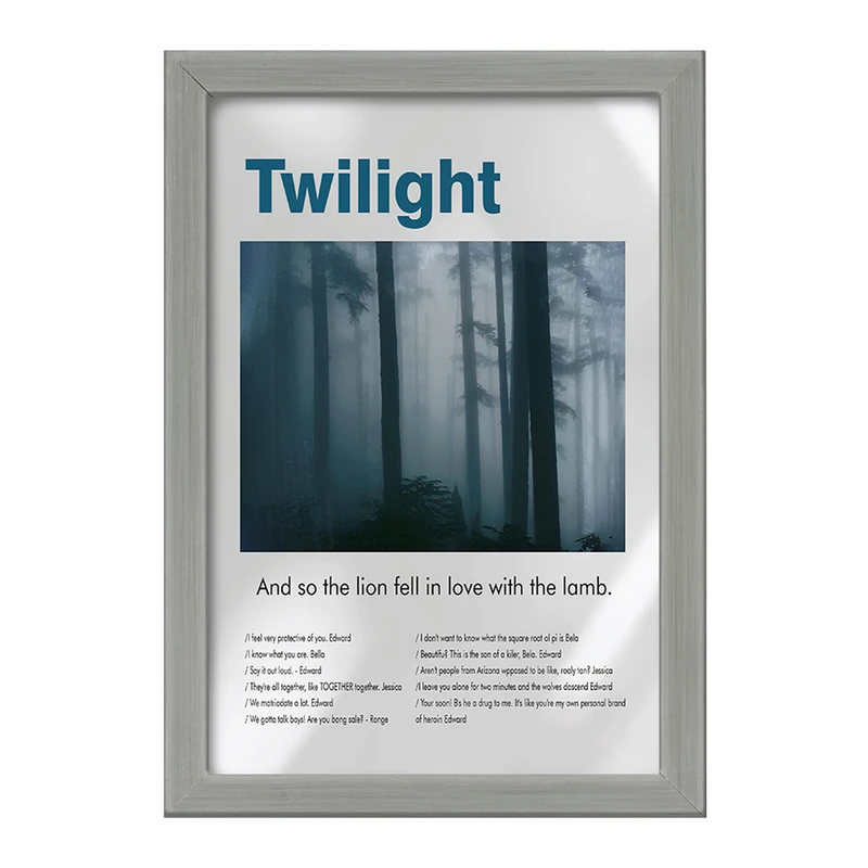 تابلو خندالو طرح گرگ ‌ومیش (The Twilight) کد F13853