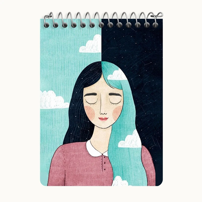 دفتر یادداشت 50 برگ خندالو طرح دخترانه کد N2586