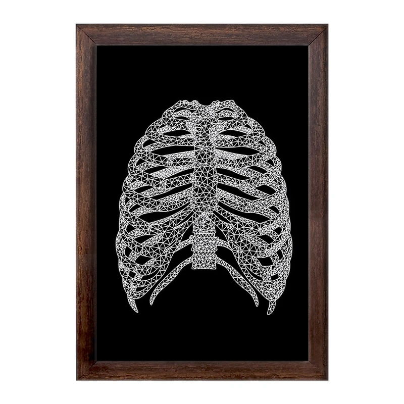 تابلو خندالو طرح قفسه سینه (Rib Cage) کد F13961