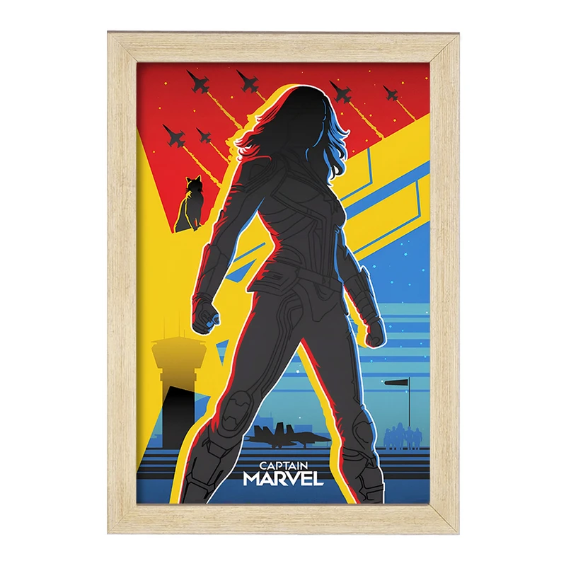 تابلو خندالو طرح کاپیتان مارول (Captain Marvel) کد F13573