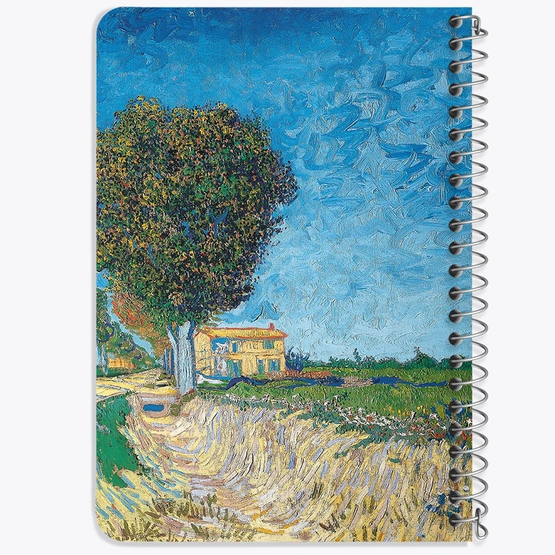 دفتر یادداشت 50 برگ خندالو طرح ونسان ونگوگ (Van Gogh) کد 36825