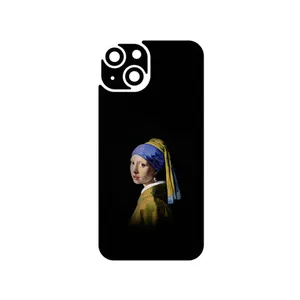 MAHOOT Girl with a Pearl Earring of Vermeer Cover Sticker for Apple iPhone 14