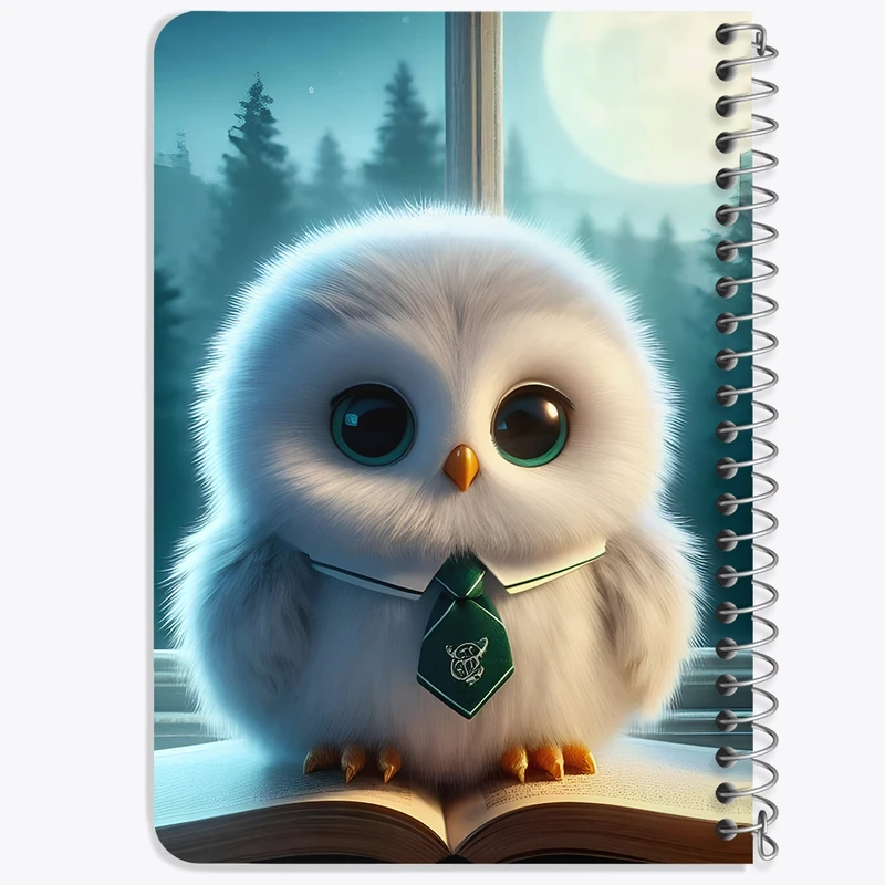 دفتر یادداشت 50 برگ خندالو طرح جغد کد F6238