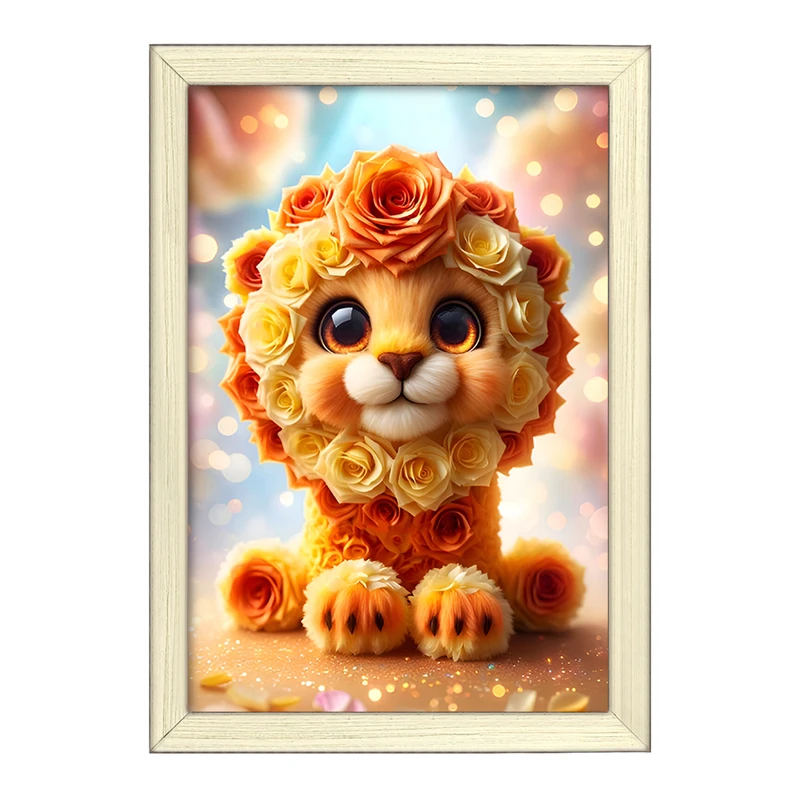 تابلو خندالو طرح شیر بانمک کد F7521