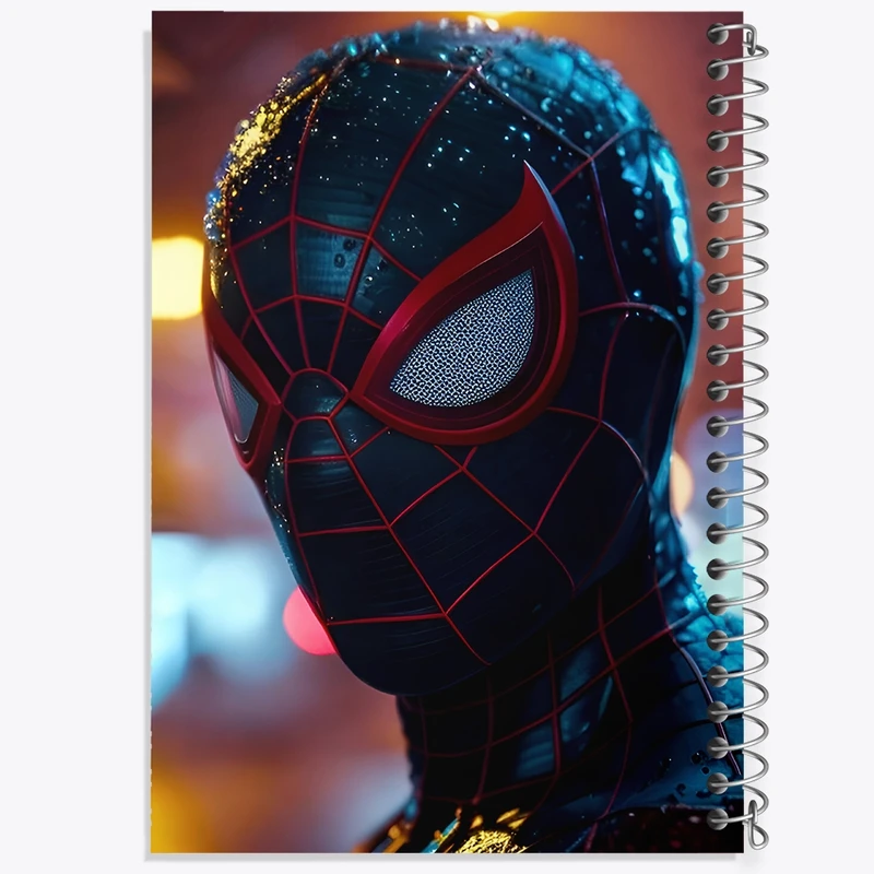 دفتر شطرنجی 50 برگ خندالو طرح مرد عنکبوتی کد F8986