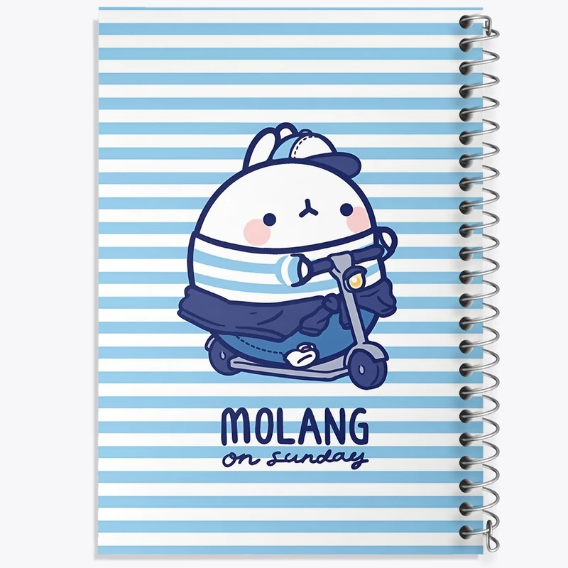 دفتر طراحی 50 برگ خندالو طرح مولانگ (Molang) کد N3721