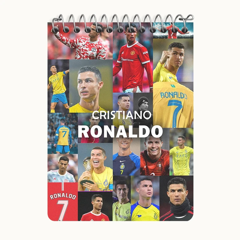 دفتر یادداشت 50 برگ خندالو طرح کریستیانو رونالدو کد N9168