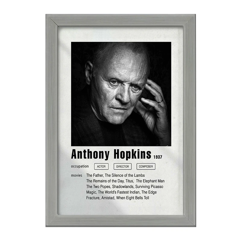 تابلو خندالو طرح آنتونی هاپکینز (Anthony Hopkins) کد F11209