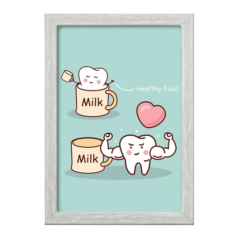 تابلو خندالو طرح دندان و دندان پزشکی کودکانه کد 36768