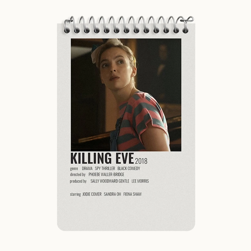 دفتر یادداشت 50 برگ خندالو طرح کشتن ایو (Killing Eve) کد F13008