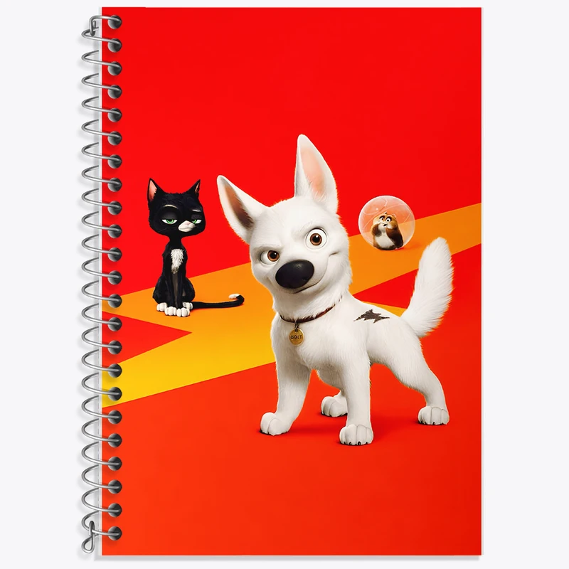 دفتر زبان 50 برگ خندالو مدل دو خط طرح تیز پا (Bolt) کد F11009