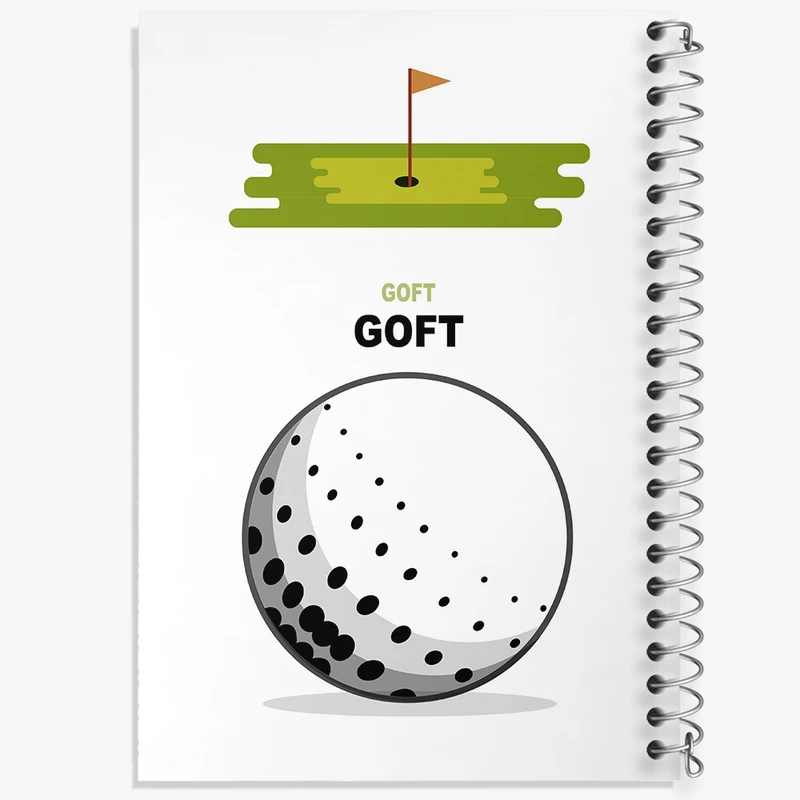 دفتر طراحی 50 برگ خندالو طرح گلف کد N893