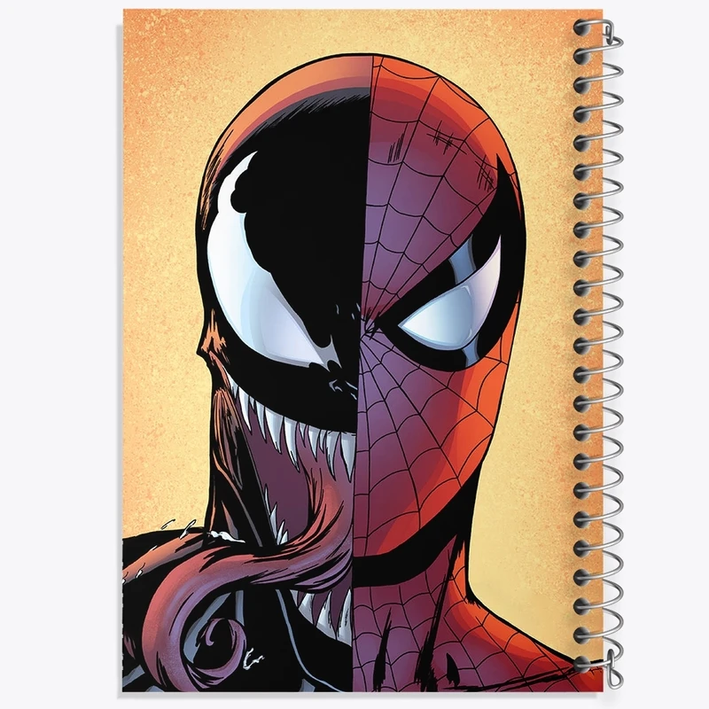 دفتر طراحی 50 برگ خندالو طرح مرد عنکبوتی (Spider Man) کد F2209