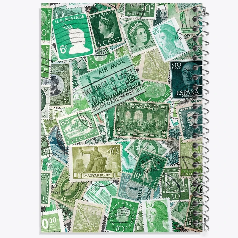 دفتر شطرنجی 50 برگ خندالو طرح تمبر کد N8287