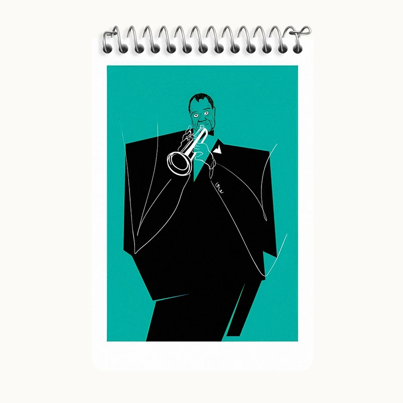 دفتر یادداشت 50 برگ خندالو طرح نوازنده کد F7403