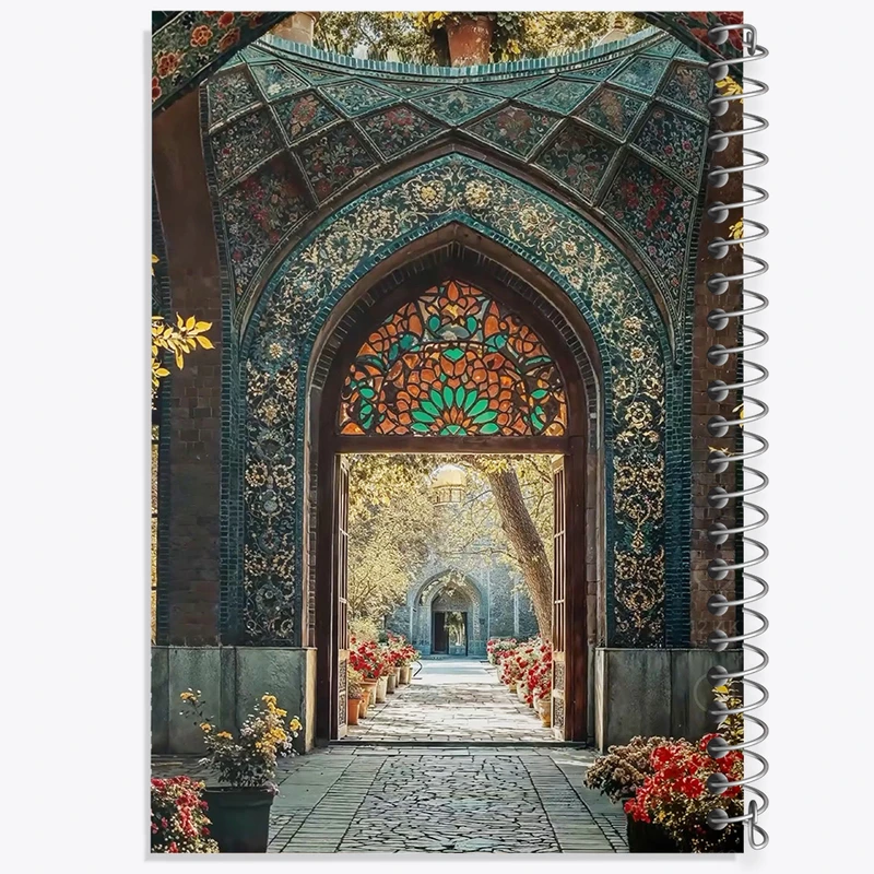 دفتر نقاشی 50 برگ خندالو طرح باغ ایرانی کد F10695