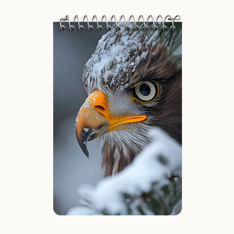 دفتر یادداشت 50 برگ خندالو طرح عقاب کد F8499