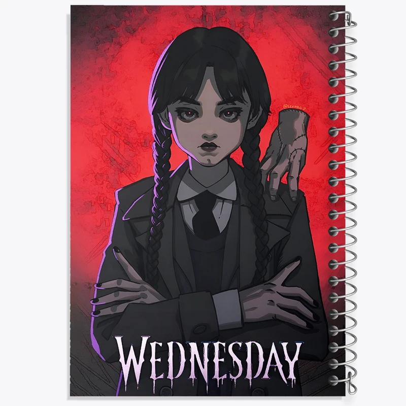 دفتر مشق 100 برگ خندالو طرح ونزدی (Wednesday) کد F4951