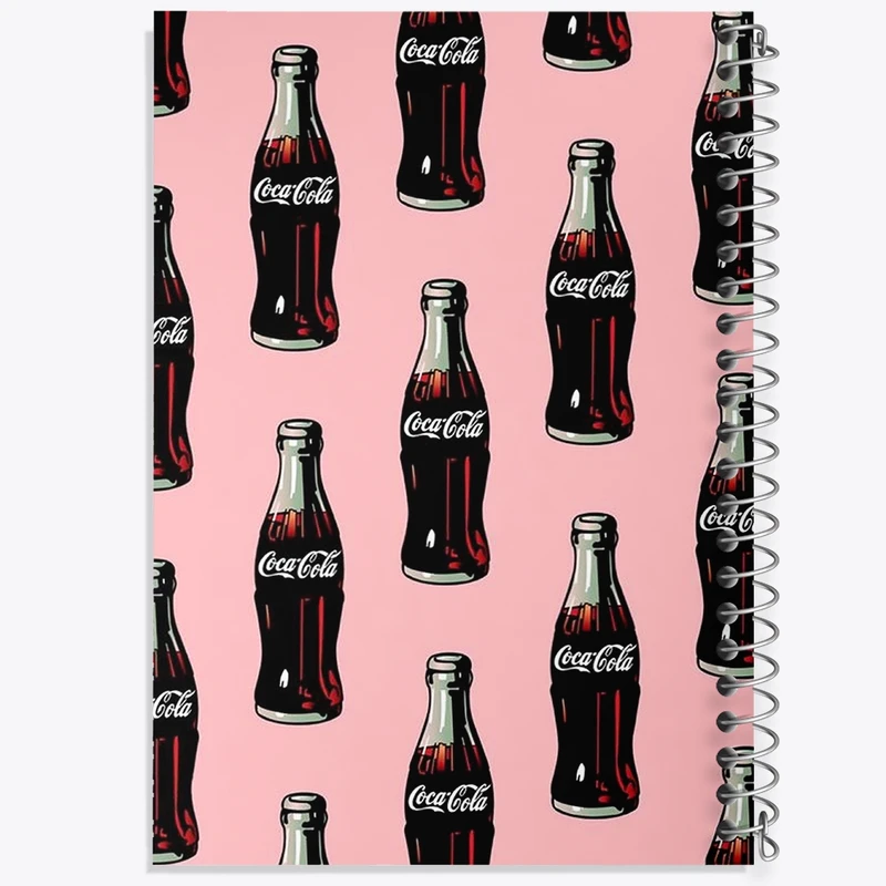 دفتر طراحی 50 برگ خندالو طرح نوشابه کوکاکولا کد N2064