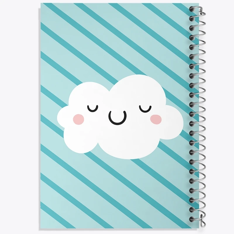 دفتر طراحی 50 برگ خندالو طرح ابر کیوت کد F2310