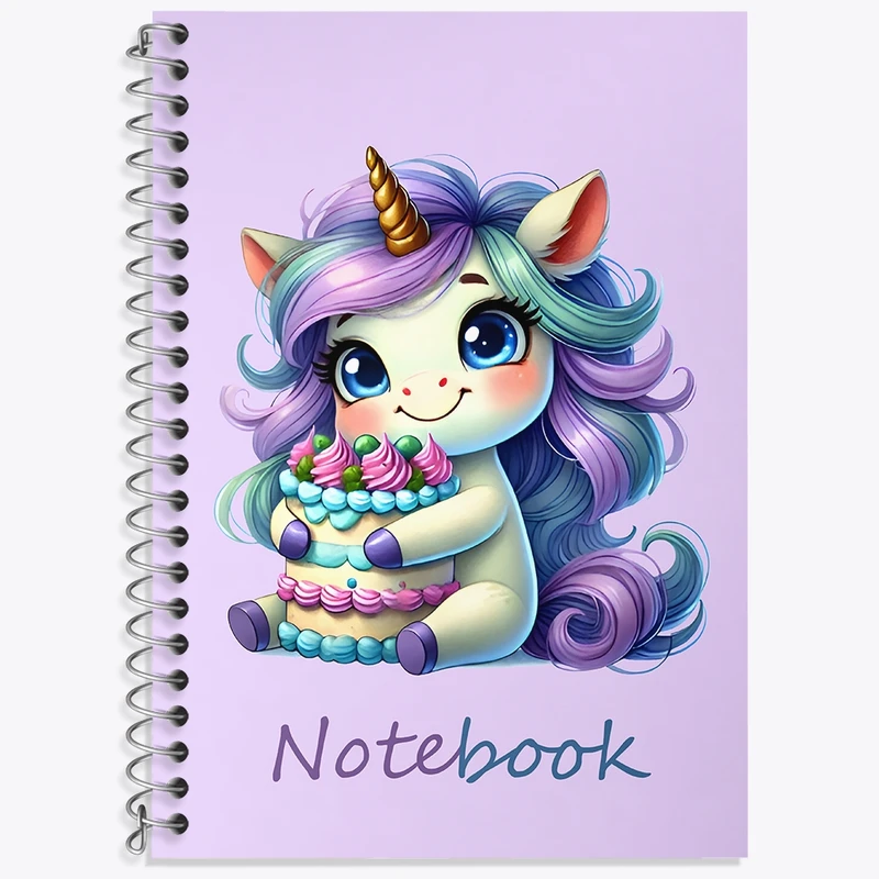 دفتر لغت 50 برگ خندالو طرح اسب تک شاخ کیوت کد N6698