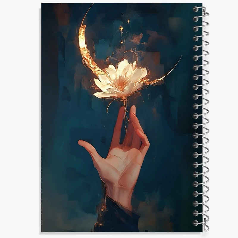 دفتر لیست خرید 50 برگ خندالو طرح دست و گل کد F11077