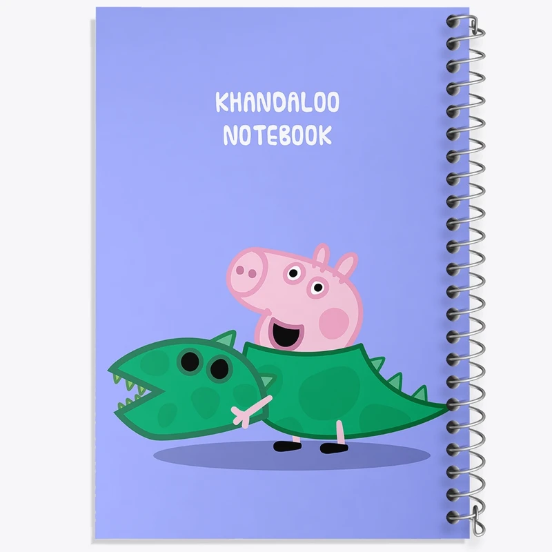 دفتر ژورنال نویسی 50 برگ خندالو مدل نقطه ای طرح انیمیشن پپا پیگ (Peppa Pig) کد N9292