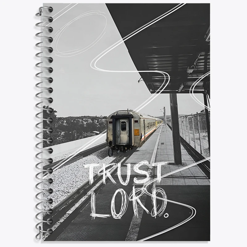 دفتر زبان 50 برگ خندالو مدل سه خط طرح Trust lord کد N7343