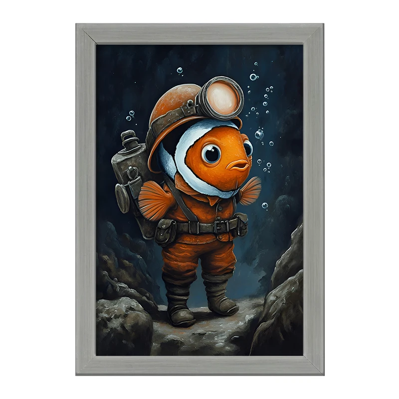 تابلو خندالو طرح ماهی آتش نشان کد F11789