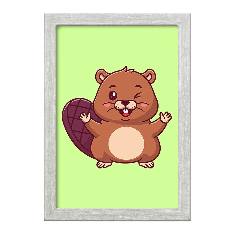 تابلو خندالو طرح حیوانات بامزه سمور کد 29713