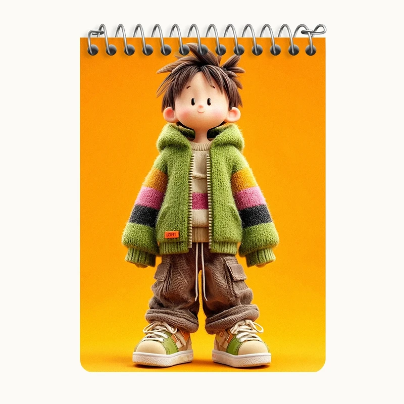 دفتر یادداشت 50 برگ خندالو طرح پسرانه کد N8359