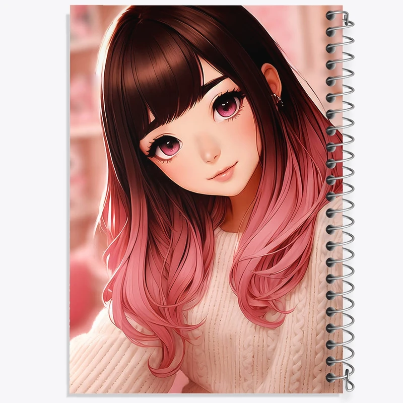 دفتر شطرنجی 50 برگ خندالو طرح دخترانه کد F3132