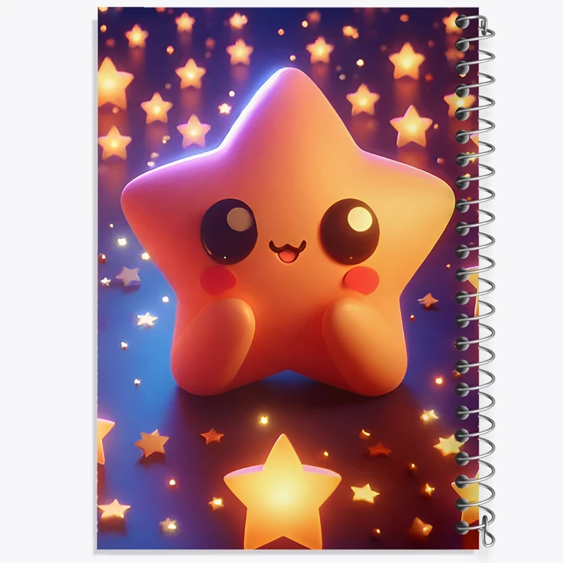 دفتر ژورنال نویسی 50 برگ خندالو مدل نقطه ای طرح ستاره  کد F9581