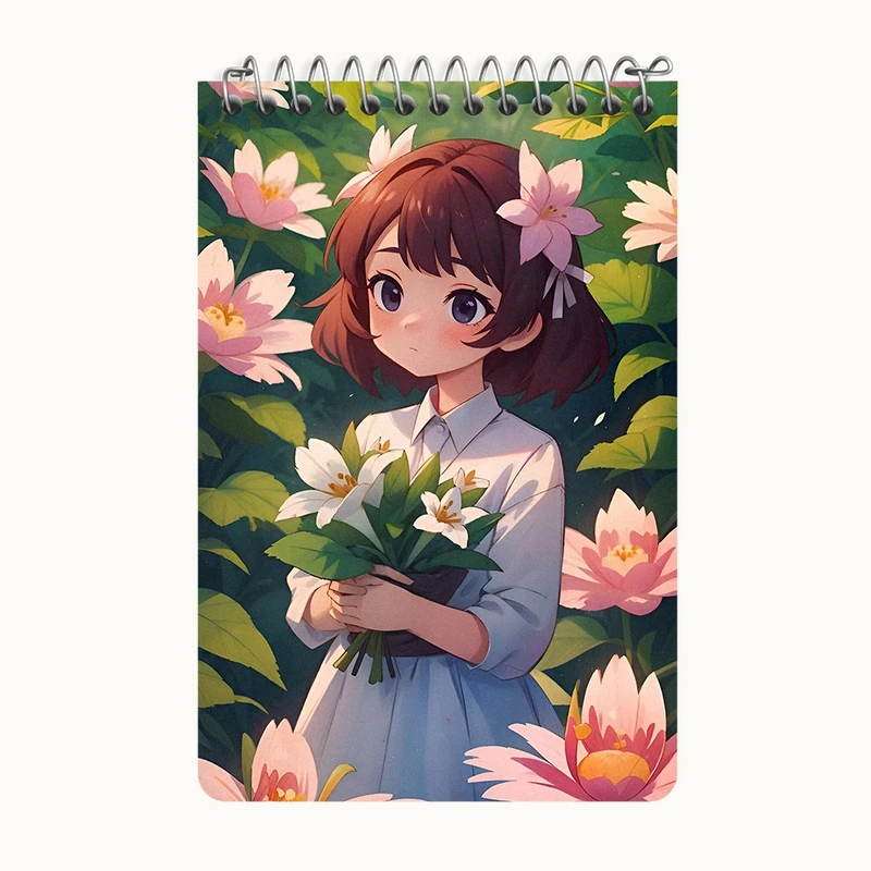 دفتر یادداشت 50 برگ خندالو طرح دخترانه کد F3771