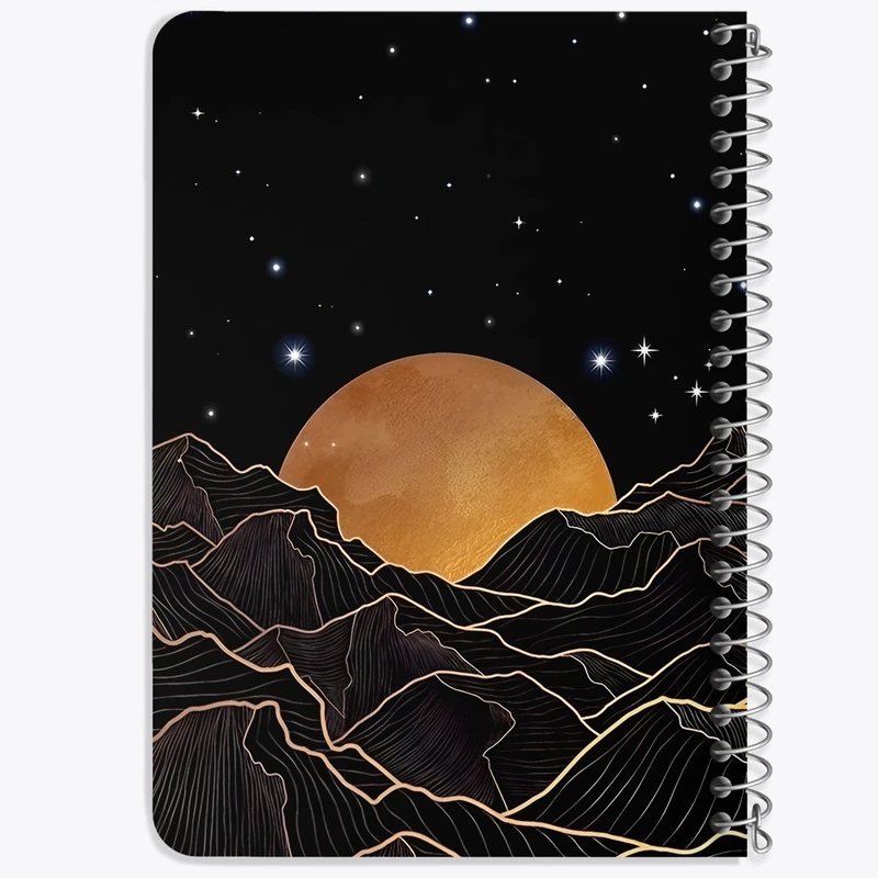 دفتر یادداشت 50 برگ خندالو طرح ماه (Moon) کد F4974