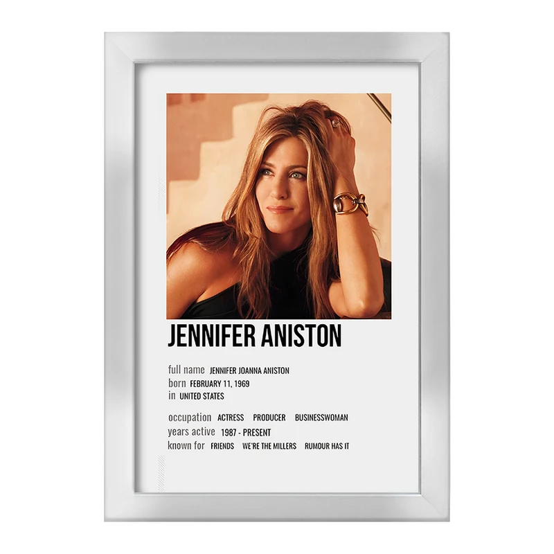 تابلو خندالو طرح جنیفر آنیستون (Jennifer Aniston) کد F13339