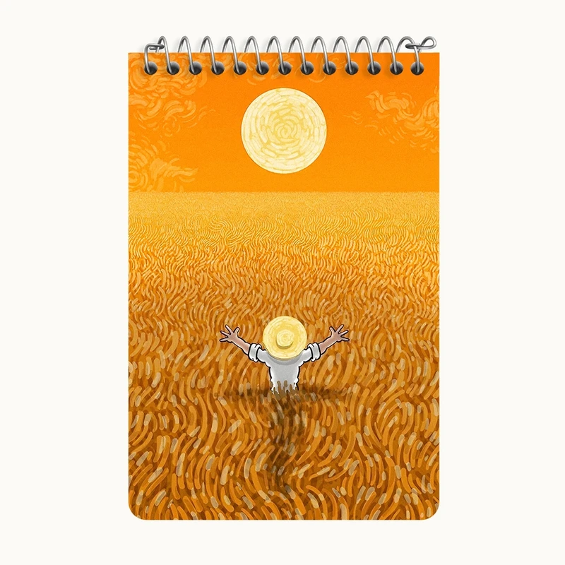 دفتر یادداشت 50 برگ خندالو طرح ونسان ونگوگ کد F5063