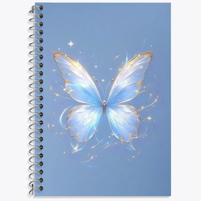 دفتر لغت 50 برگ خندالو طرح پروانه کد N7437