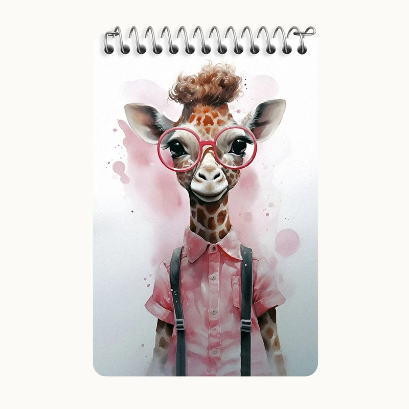 دفتر یادداشت 50 برگ خندالو طرح زرافه کد F12627