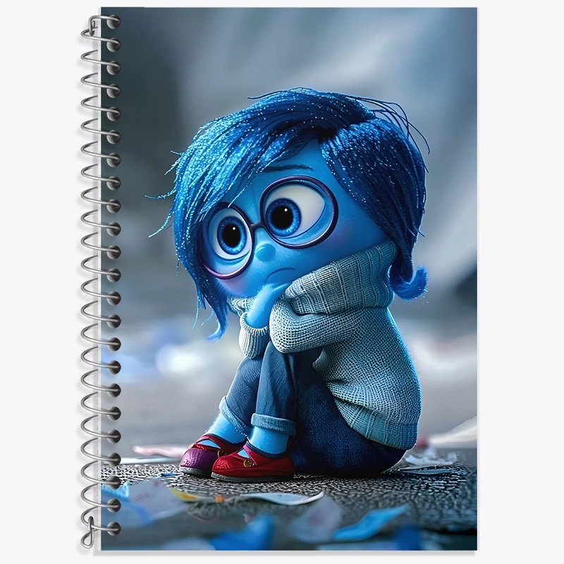 دفتر لغت 50 برگ خندالو طرح شخصیت غم اینساید اوت کد F11680